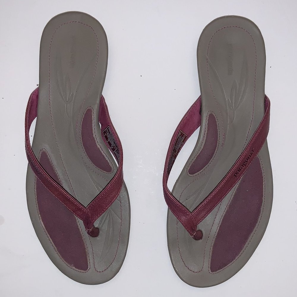 PATAGONIA Purple Gray Bandha Thong Currant Flip Flop Sandals Size 6